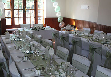 Picture of the wedding tabble decorations